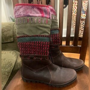 THINK! 37 women’s rare funky leather tall boots